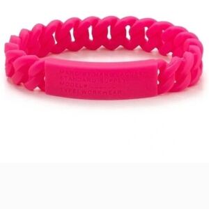 Marc by Marc Jacobs Pink Standard  Supply Braided Bracelet